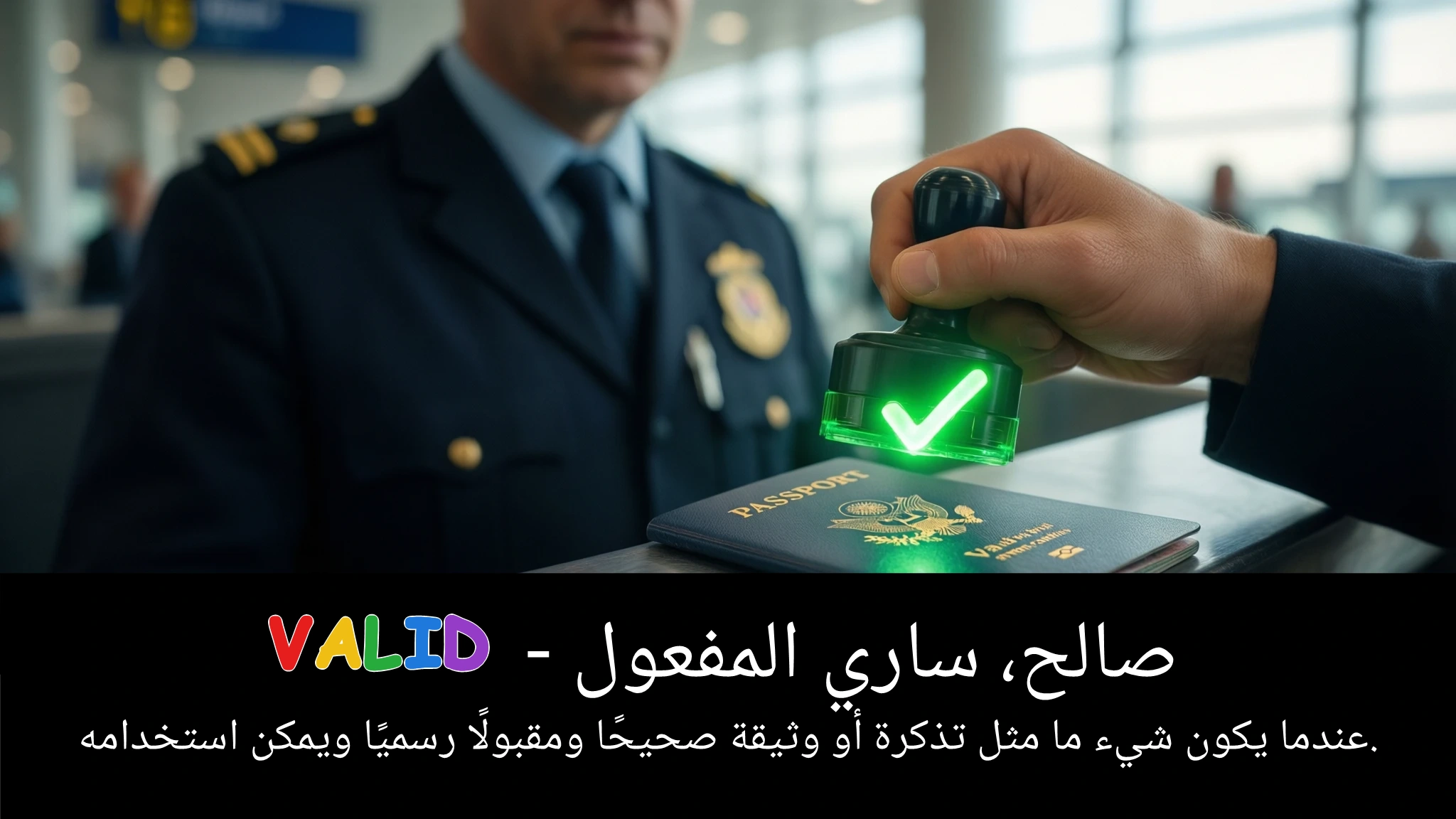 Arabic Illustration for valid